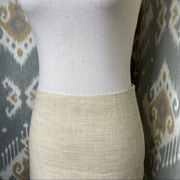 Ralph Lauren Flax Silk & Linen Pencil Skirt - Picture 8 of 14